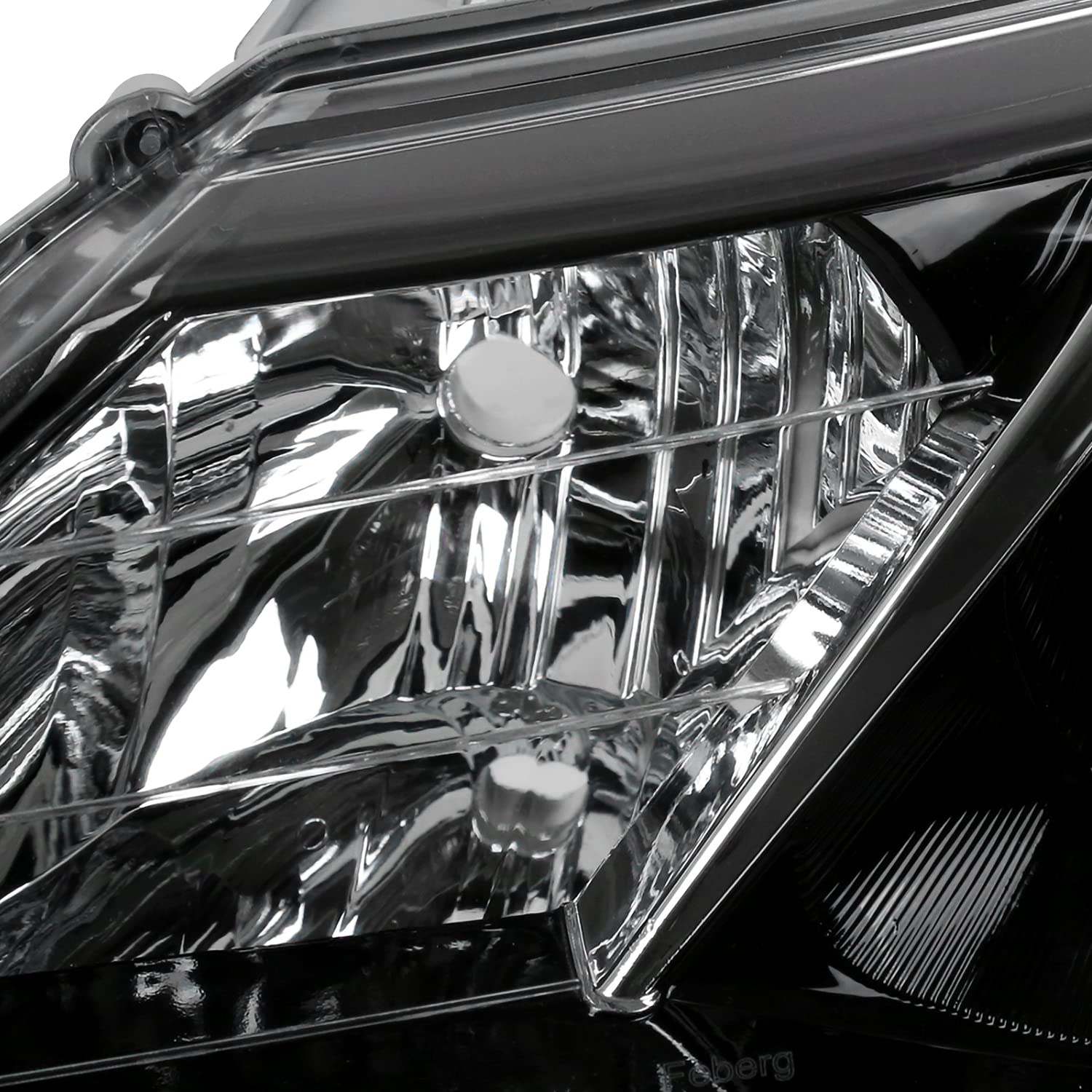 Left Driver Side SPEC-D TUNING Glossy Black Projector Headlight Compatible with 2012-2014 Toyota Camry