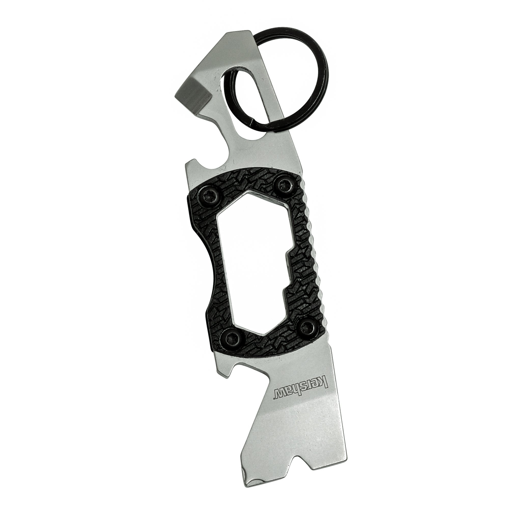 Kershaw Compact Keychain Pry Tool PT-2 (8810X); Features Bottle Opener, Two Screwdriver Tips, Pry Bar, Wire Scraper, Three Hex Drives; Made of 8Cr13MoV Stainless Steel; 0.8 OZ, 3.75 In. Overall Length