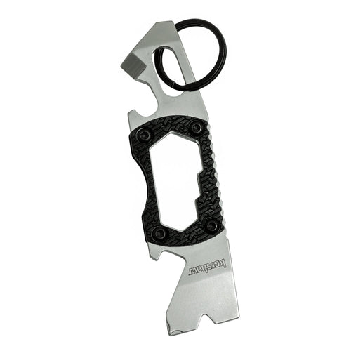 Kershaw Compact Keychain Pry Tool PT-2 (8810X); Features Bottle Opener, Two Screwdriver Tips, Pry Bar, Wire Scraper, Three Hex Drives; Made of 8Cr13MoV Stainless Steel; 0.8 OZ, 3.75 In. Overall Length