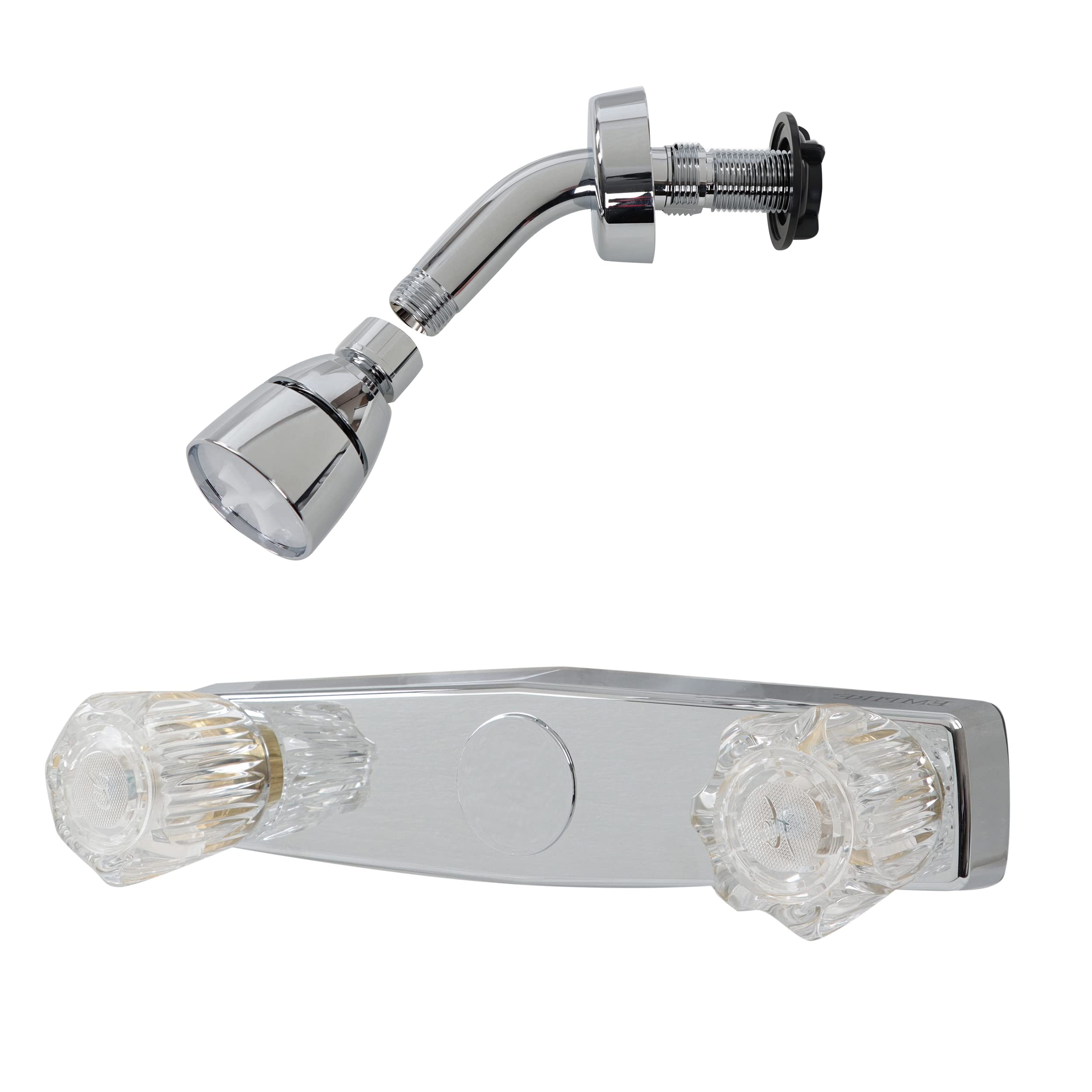 Single Lever Kitchen Faucet Empire Faucets SL2000N with Pull-Down Sprayer and Deck Plate - Brushed Nickel