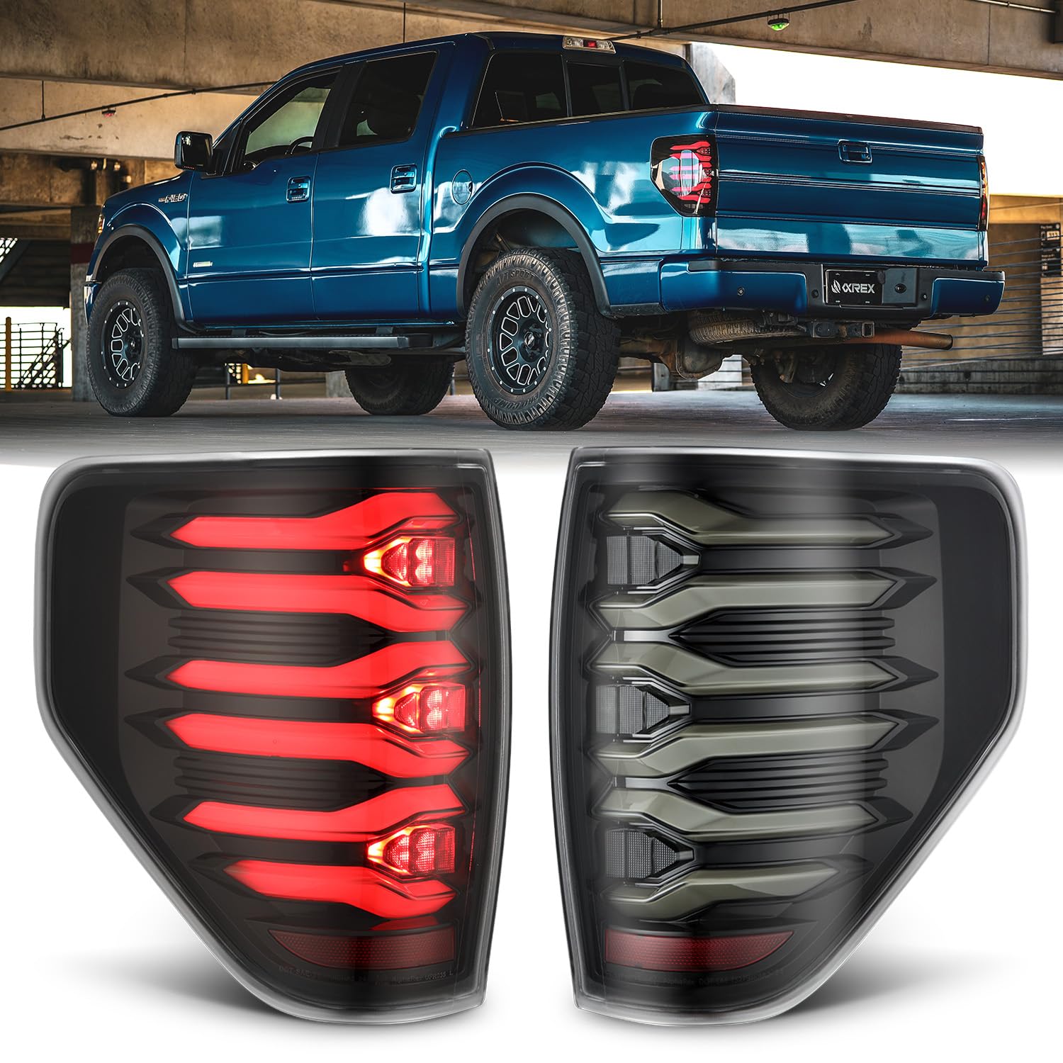 Alpha-Black AlphaRex LUXX-Series LED Tail Lights for 09-14 F150