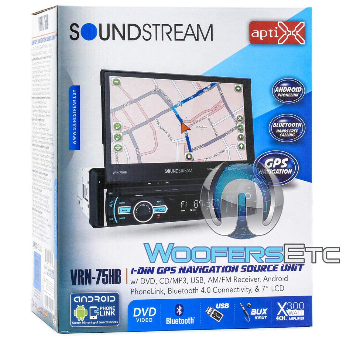 7" Soundstream VRN‐75HB in Dash Media