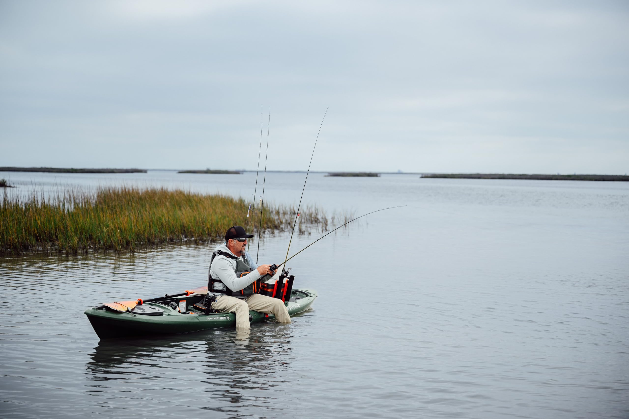 Tarpon 120 Wilderness Systems - Sit on Top Fishing Kayak - Premium Angler Kayak - Adjustable and Designed Seat - 12.3 ft - Forest Green