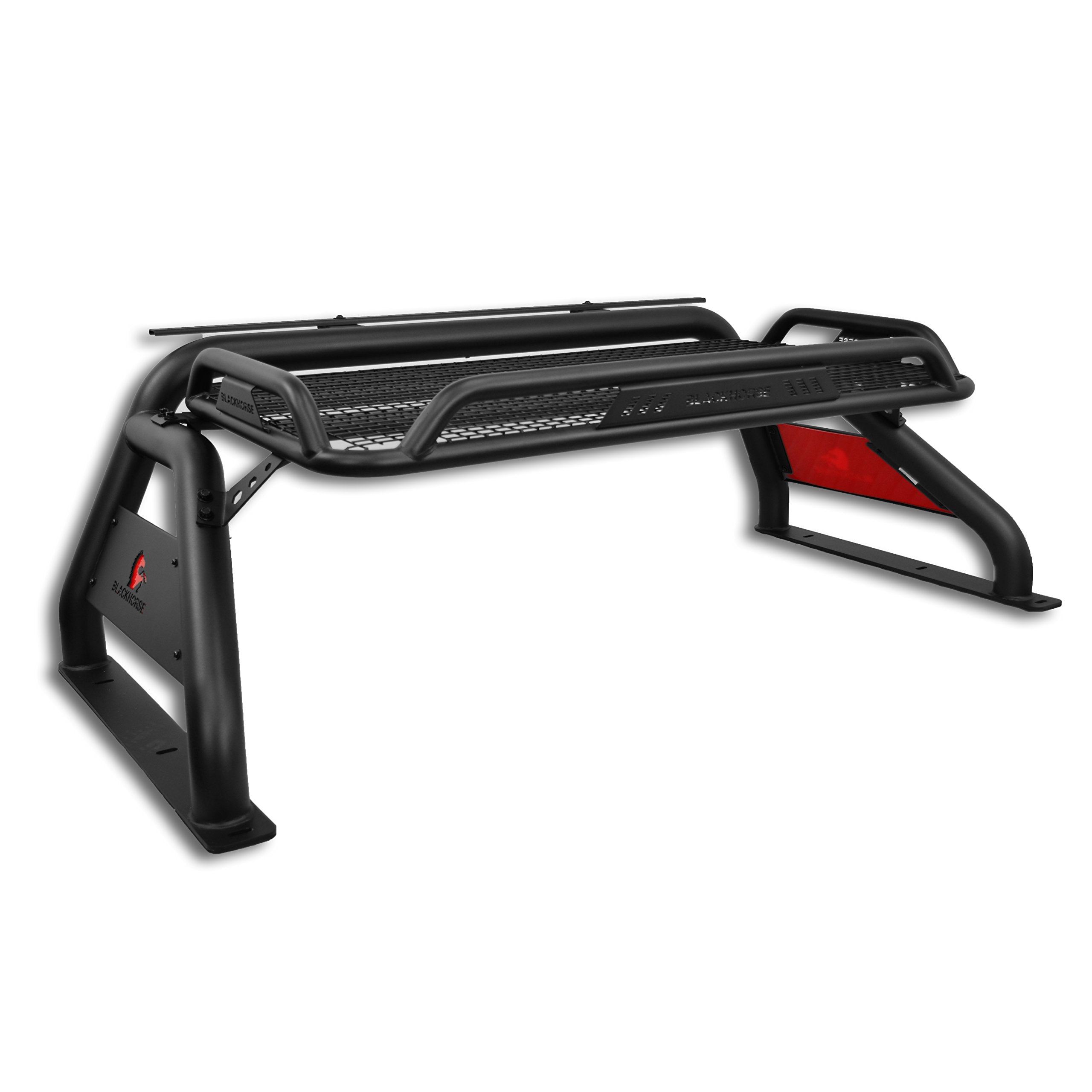 ATLAS Black Horse Roll Bar Compatible with 17-24 Titan/XD|11-24 Ram 2500/3500|19-24 Ram 1500|00-24 Ford F-150|01-06 Silverado/Sierra 3500|07-24 Silverado 3500 HD|07-24 Tundra-RB-BA1B