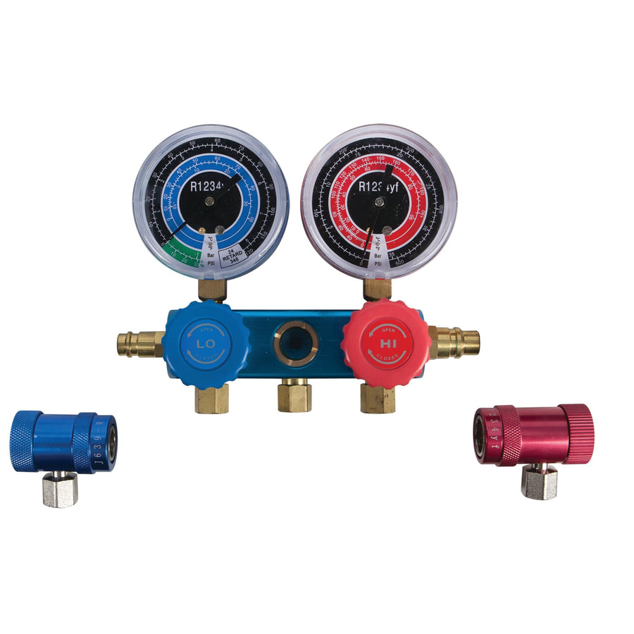 A/C Diagnostic Manifold Gauge Kit Performance Tool W89739 for R1234YF Air Conditioning Refrigerant