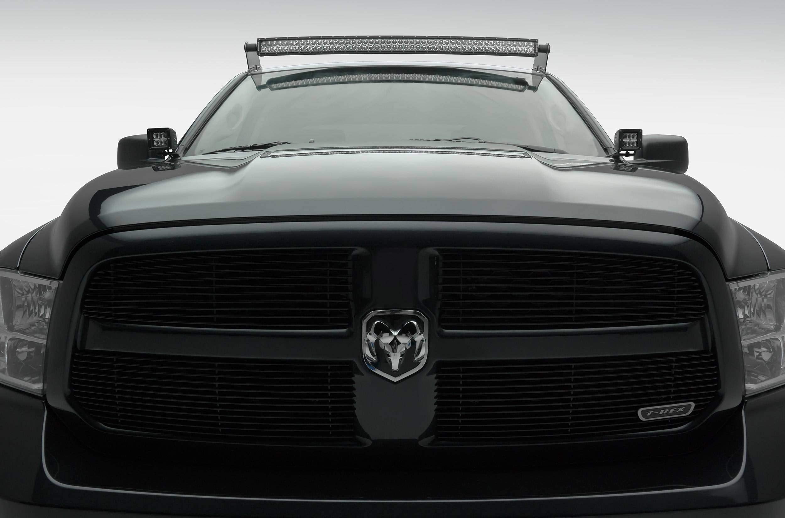 ZROADZ LED Mounting Bracket Front Roof - Compatible w/ 2009-2018 Dodge Ram - to Mount (1) 50 Inch ZROADZ or similar style Curved LED Light Bar (Not Included) - PN #Z334521
