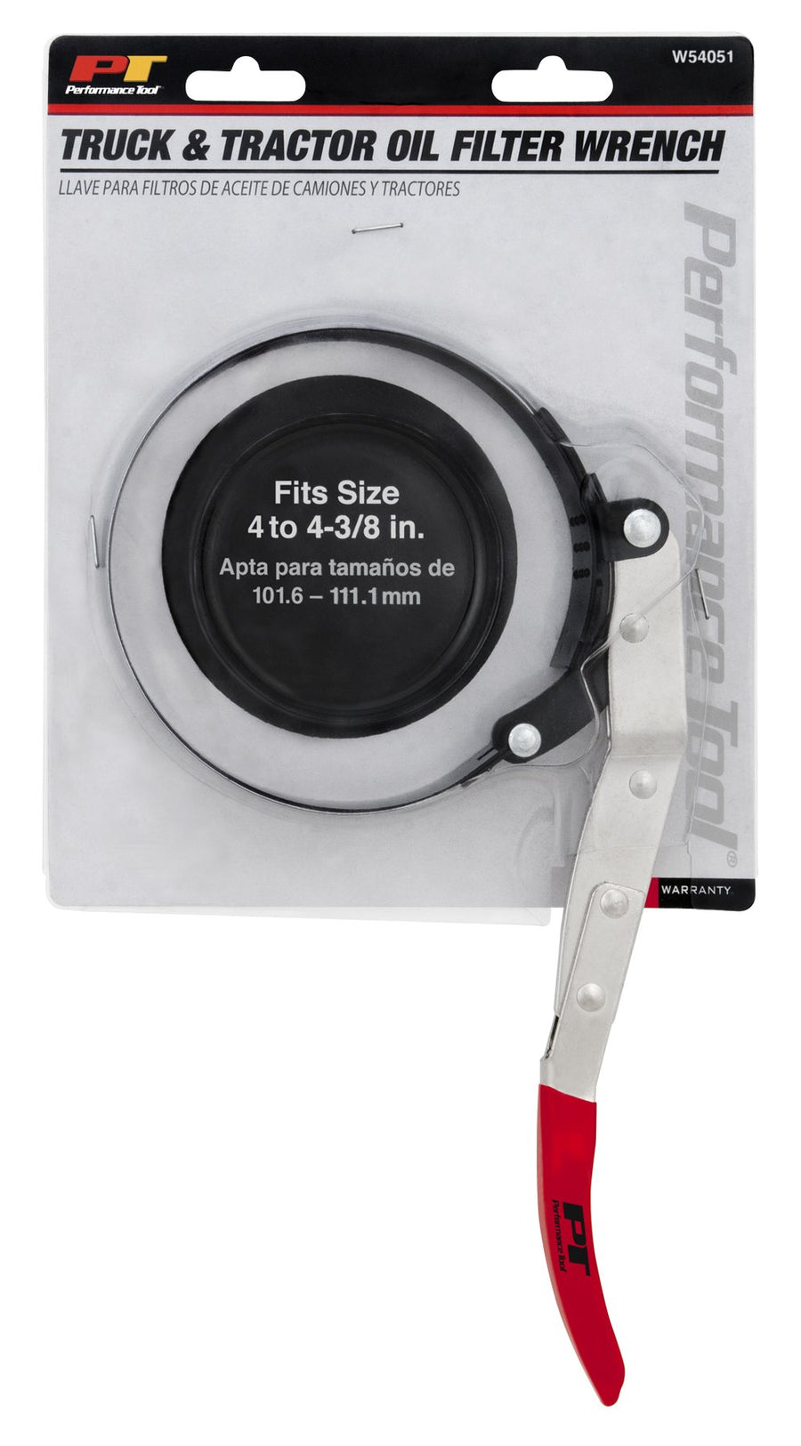Truck & Tractor Performance Tool W54051 Oil Filter Wrench (4-Inch to 4-3/8-Inch)
