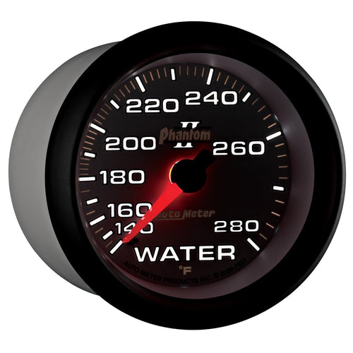 Auto Meter Phantom II 2-5/8" 140-280 Degree F Mechanical Water Temperature Gauge 7831