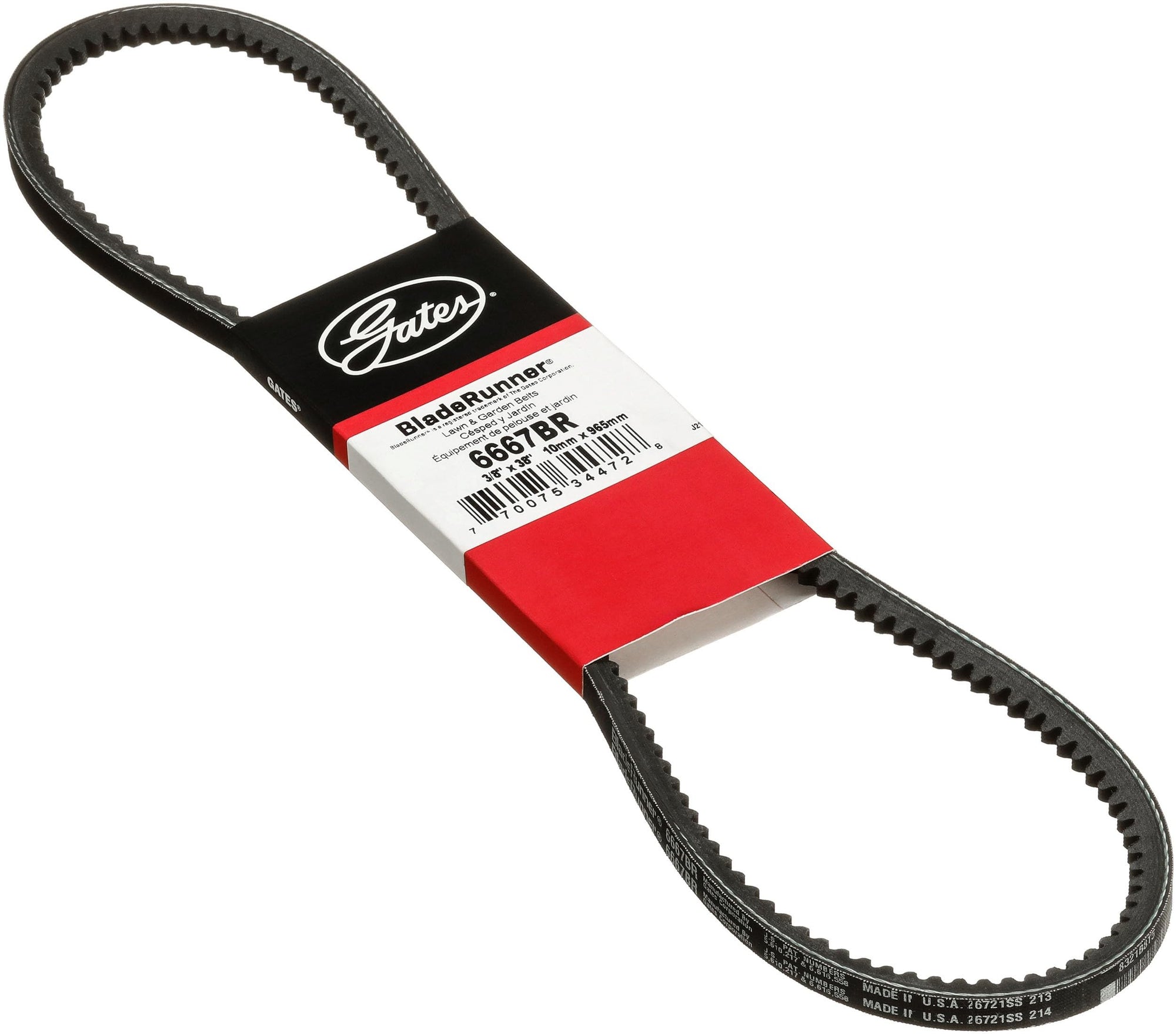 BladeRunner Gates 6667BR Lawn and Garden Belt