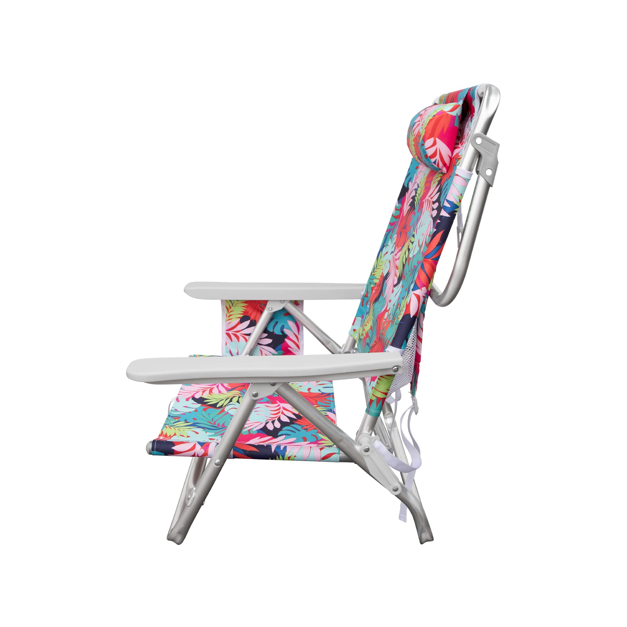 Backpack Hurley Beach Chair, One Size, Aluminum, Tropical