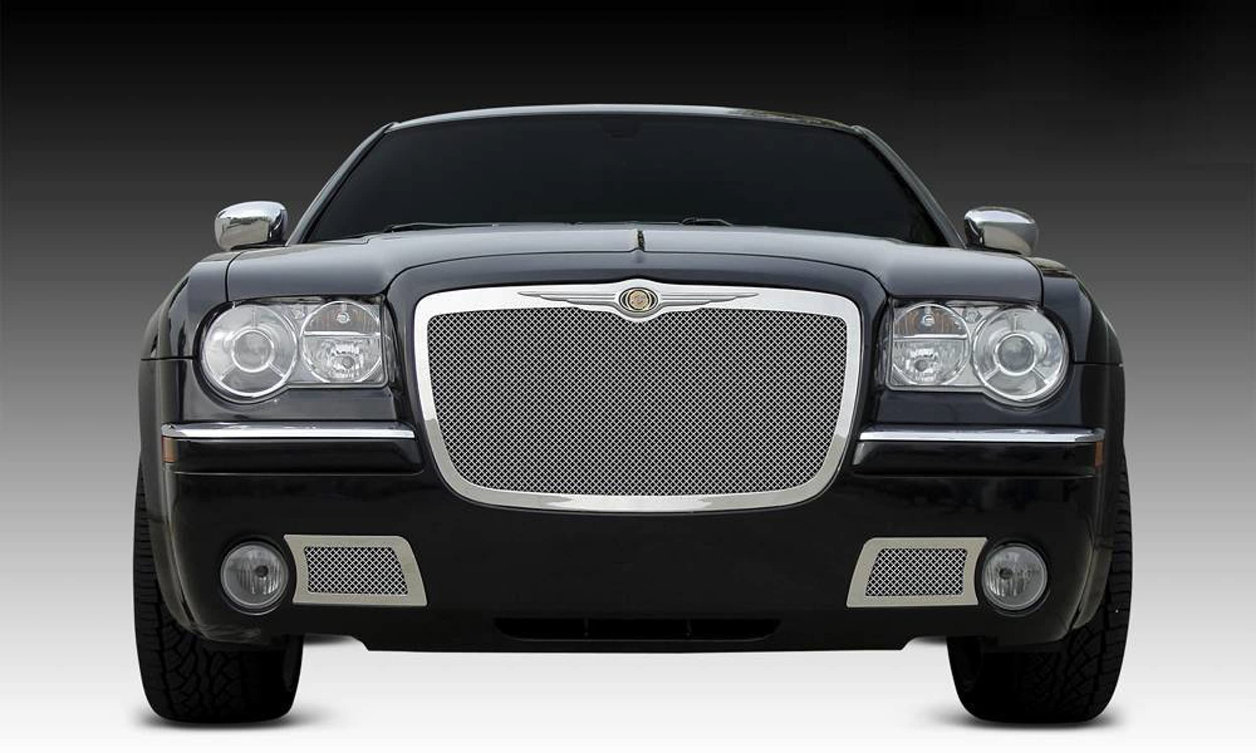 Upper Class T-Rex 54471 Small Mesh Stainless Polished Finish Replacement Grille for Chrysler 300