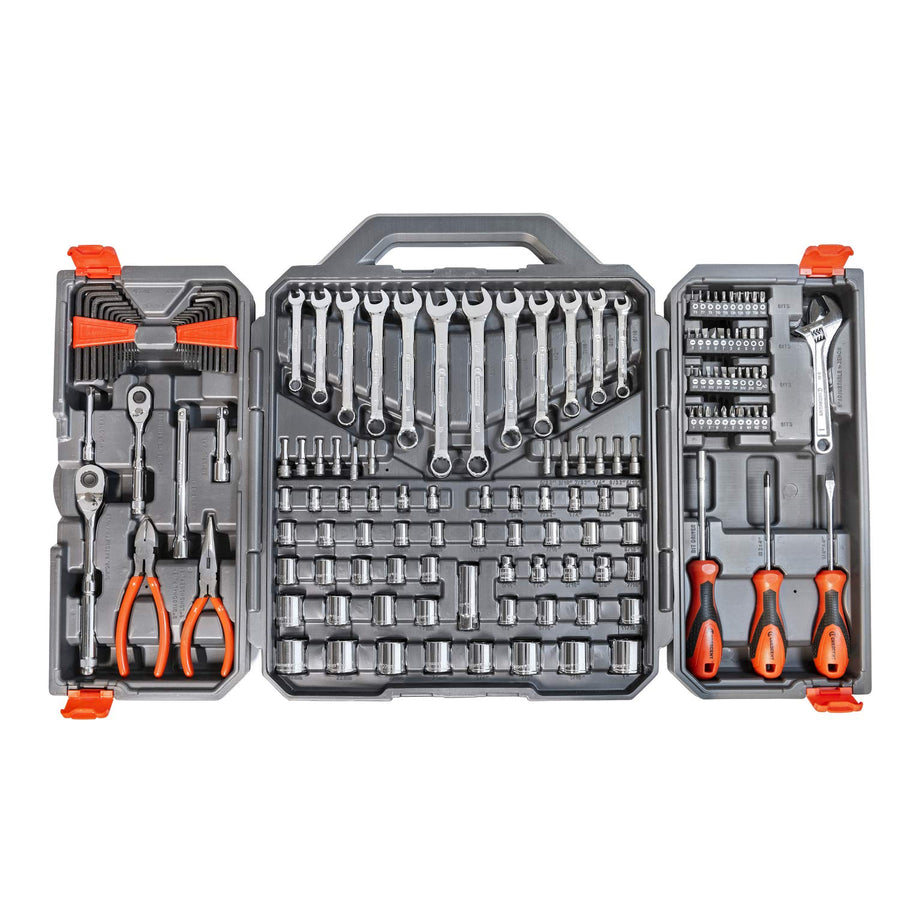 Crescent 150 Piece 6 Point 1/4" and 3/8" Drive SAE/Metric Professional Tool Set - CTK150