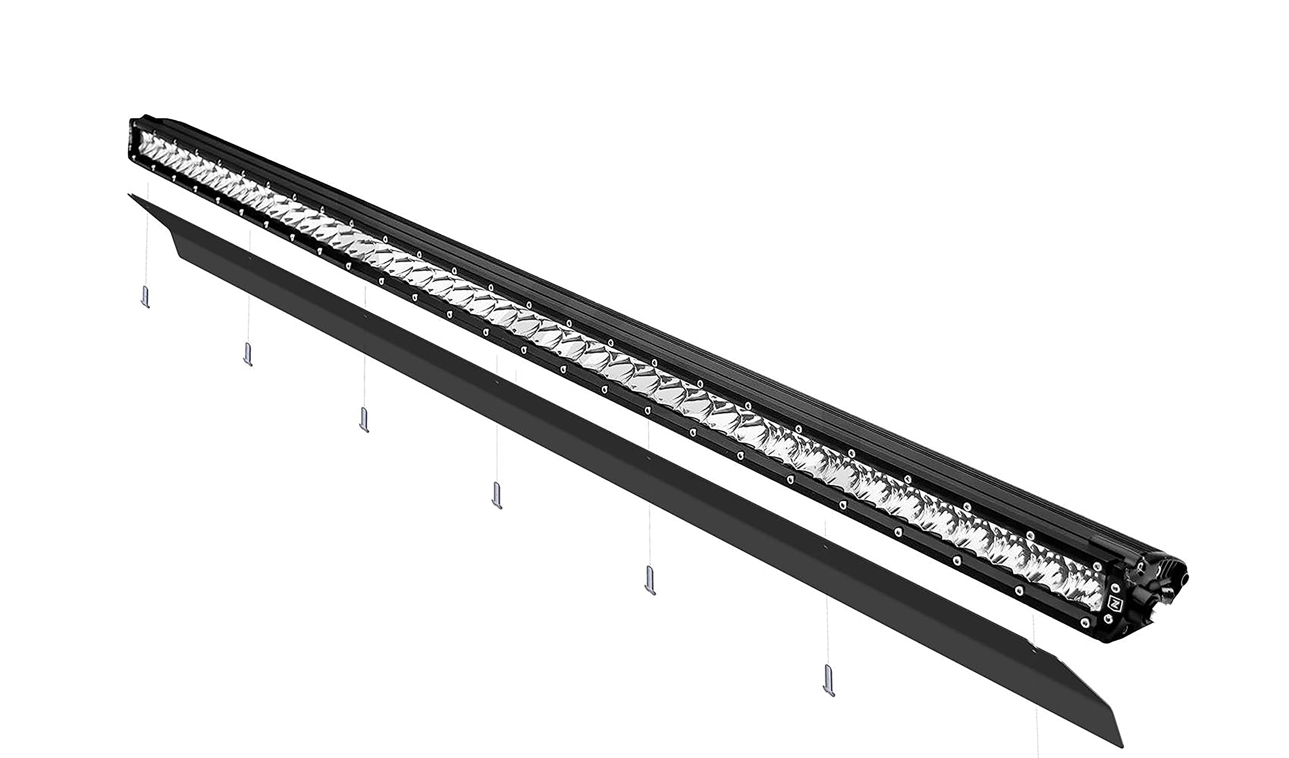 ZROADZ Wind Diffuser, Noise Cancelling Black, Aluminum for 50 Inch Straight Single Row LED Light Bar