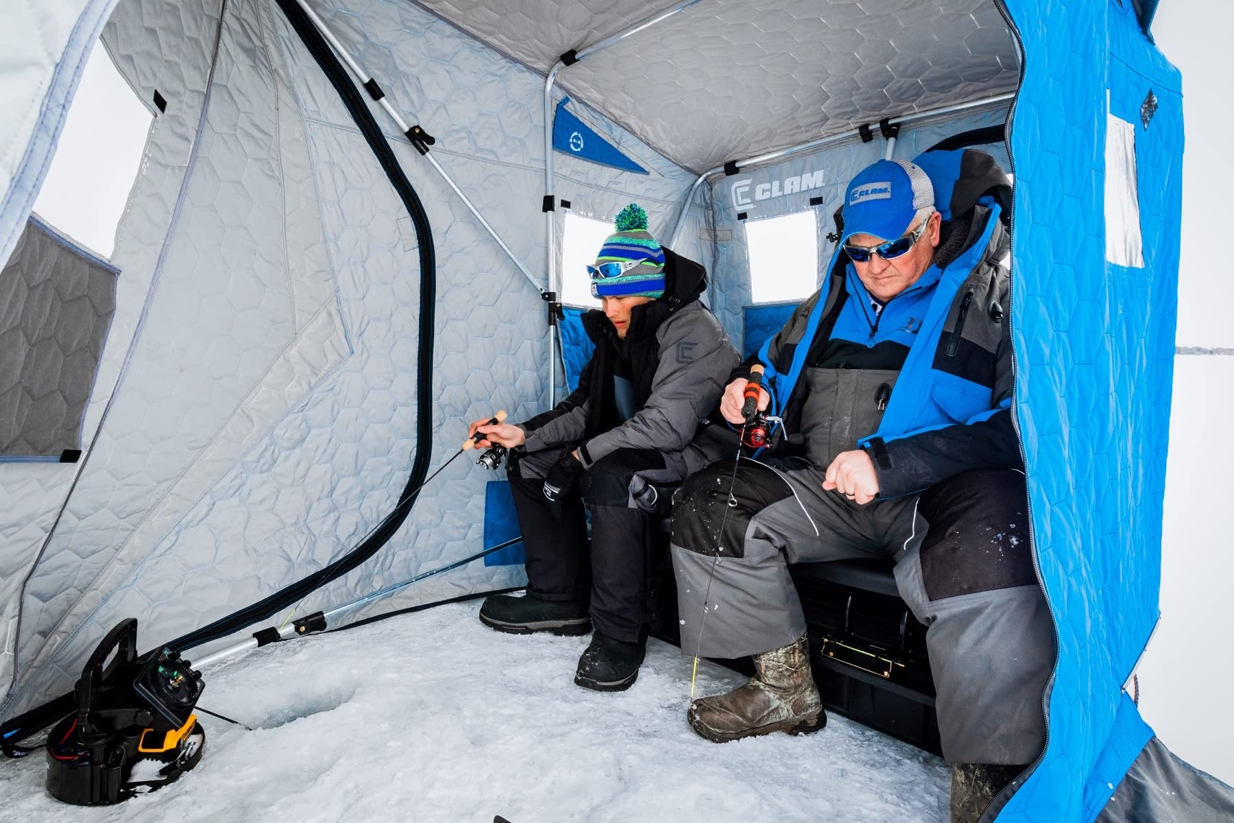 Nanook XT Thermal Ice Shelter - Two-Person CLAM Ice Team 16679