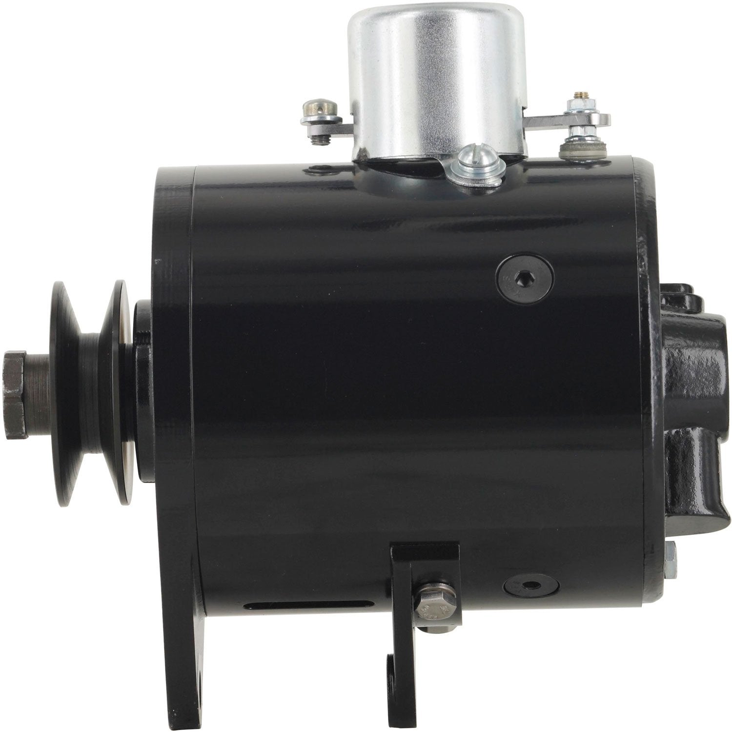 PowerGEN Alternator Powermaster (Ford Black Model A 90A 12V w/Pulley for 5/8" Belt), 1 Pack