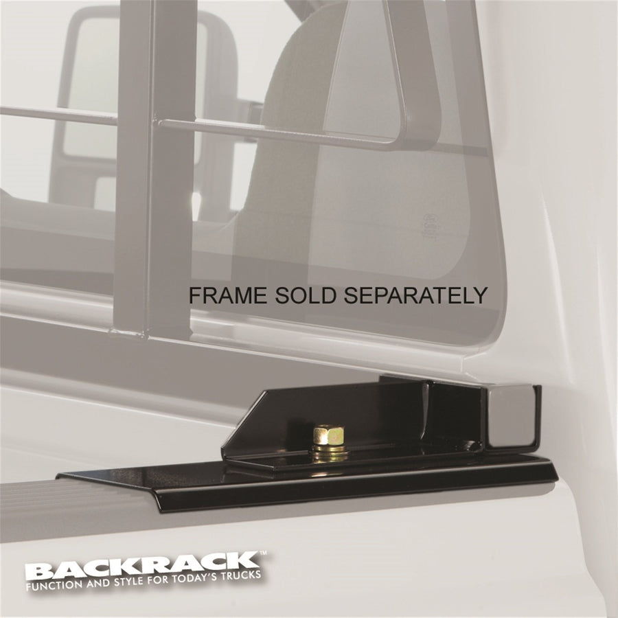 BACKRACK Hardware Kit RealTruck for use w/Standard Bed, Black, No Drill | 30105 | Fits 1975-1996 Ford F-150 6.5' Bed