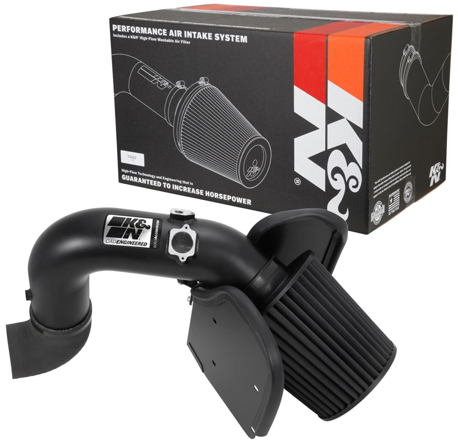 Cold Air Intake System K&N: High-Flow Air-Filter, Increase Performance & Horsepower: Compatible with 2007-2009 DODGE Ram 2500; 2007-2009 DODGE Ram 3500, 71-1557