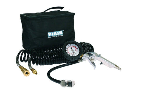 VIAIR Tire Inflation Kit 00047 with 2.5" Mechanical Gauge Tire Gun (200 PSI), 1 Pack