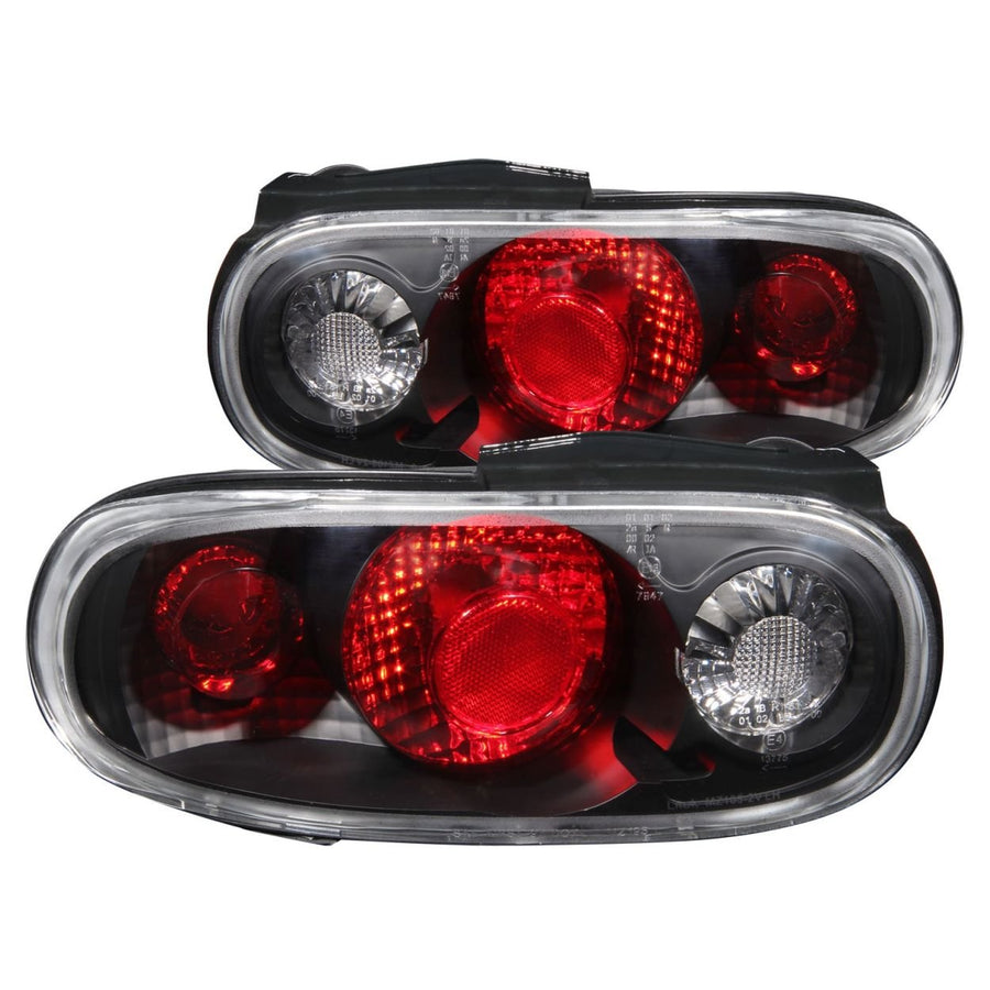 Black Euro Tail Light Set-Clear Lens ANZO USA 221077