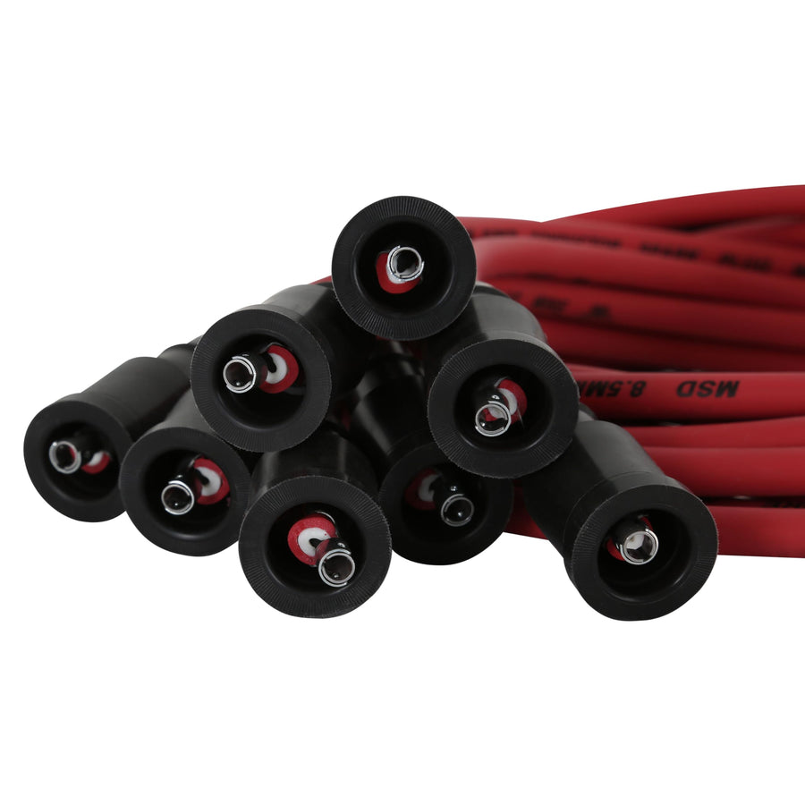 Super Conductor MSD 32039 Spark Plug Wire Set, Red