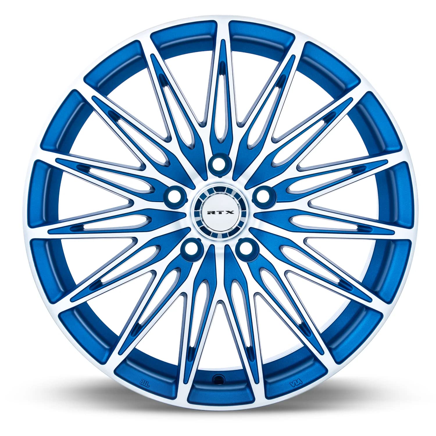 17X7.5, CRYSTAL, 5X114.3, 40, 73.1, BLUE MACHINED 081886