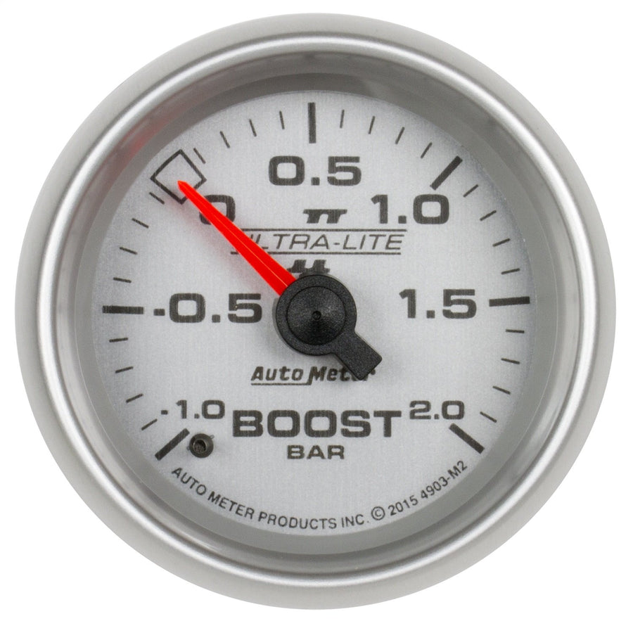 AutoMeter Gauge 4903-M2 Boost (Ultra-Lite II 2 1/16", -1 - +2 Bar, Mechanical, Ultra-Lite Ii)
