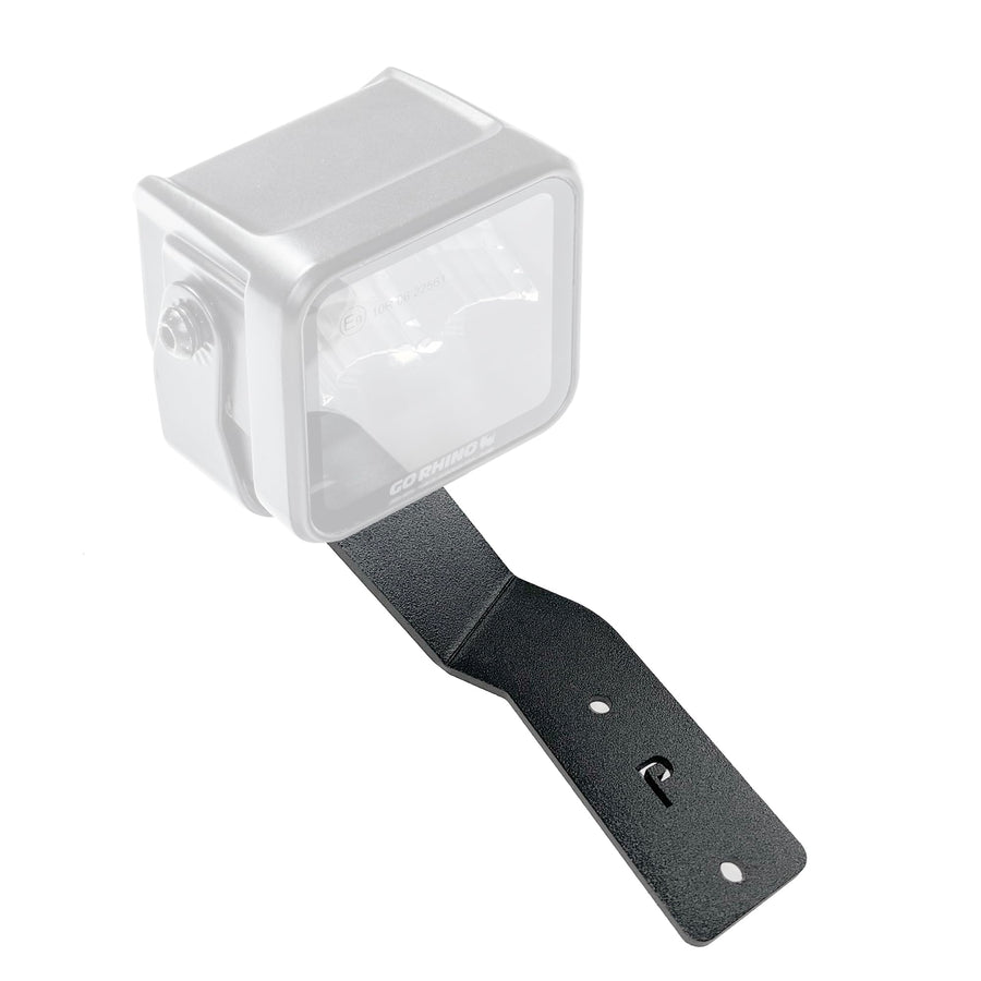 XE Go Rhino Hood Hinge Cube Light Mount | Mild Steel, Textured Black | 732275T | Fits 2021-2023 Ford Bronco Sport