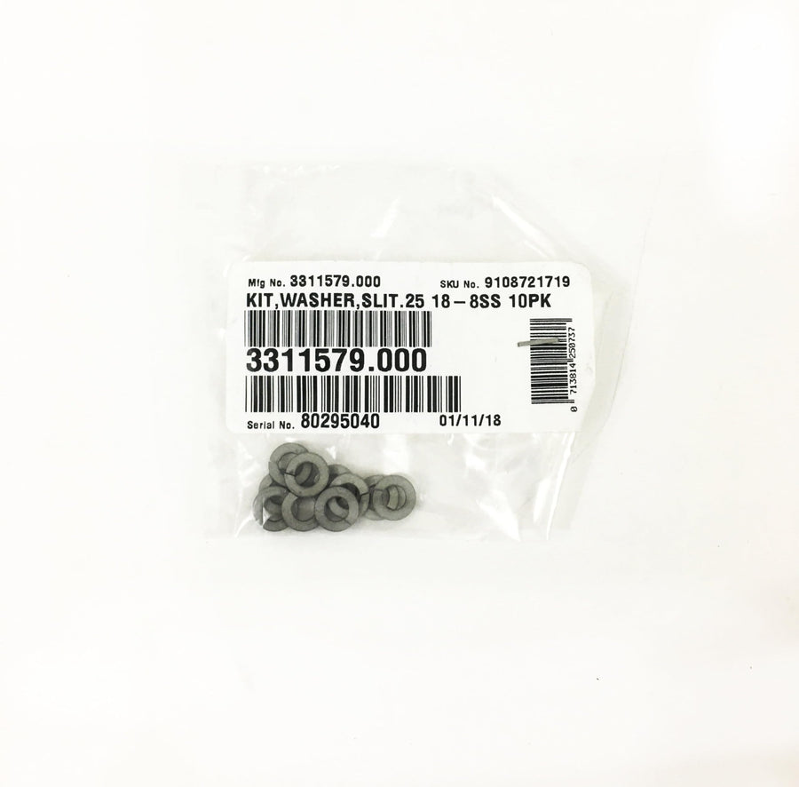 Stainless Steel Dometic 3311579.000 .25 18-8 Washer Split Kit - Pack of 10