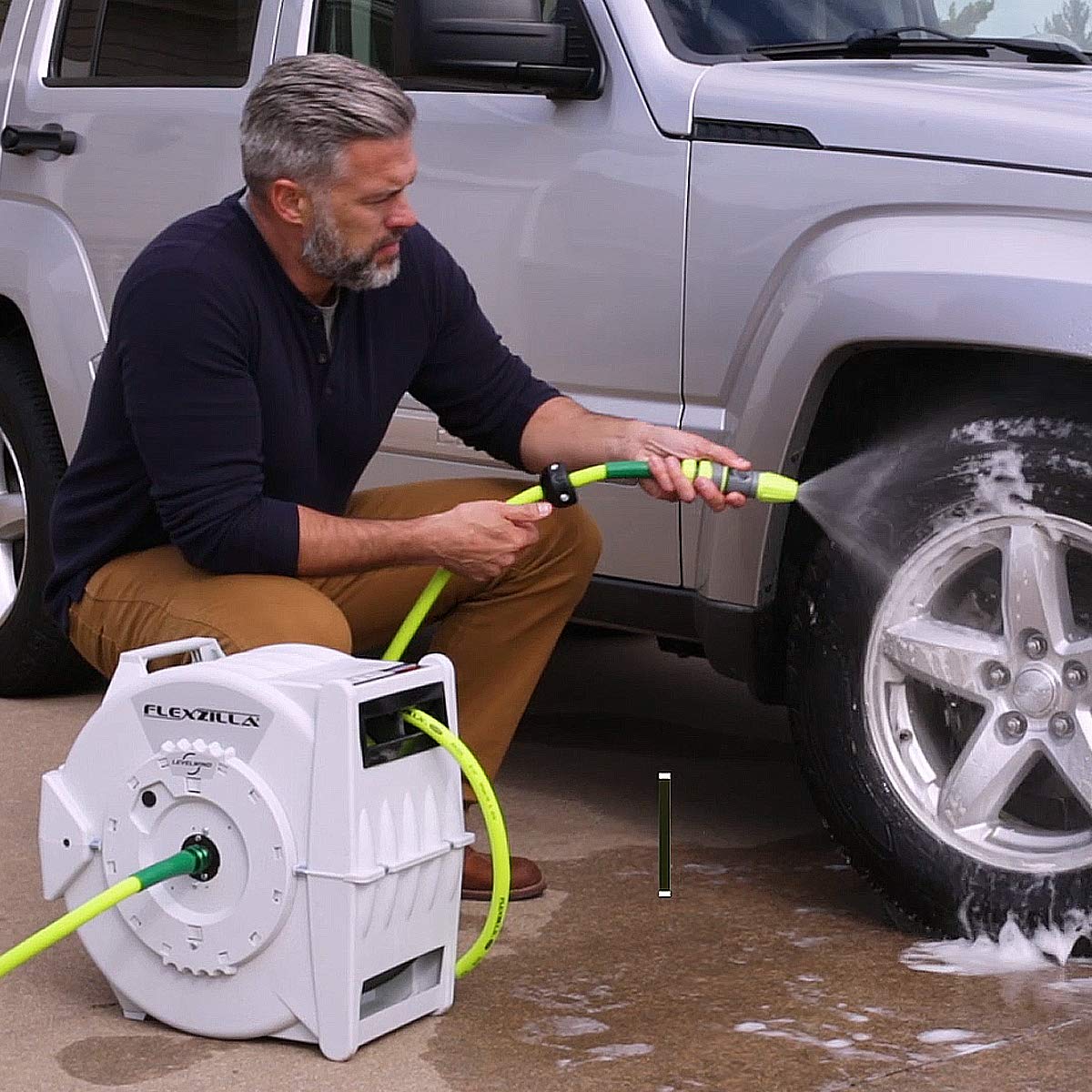 Pro Flexzilla Retractable Water Hose Reel, 1/2" x 70' - L8340FZ