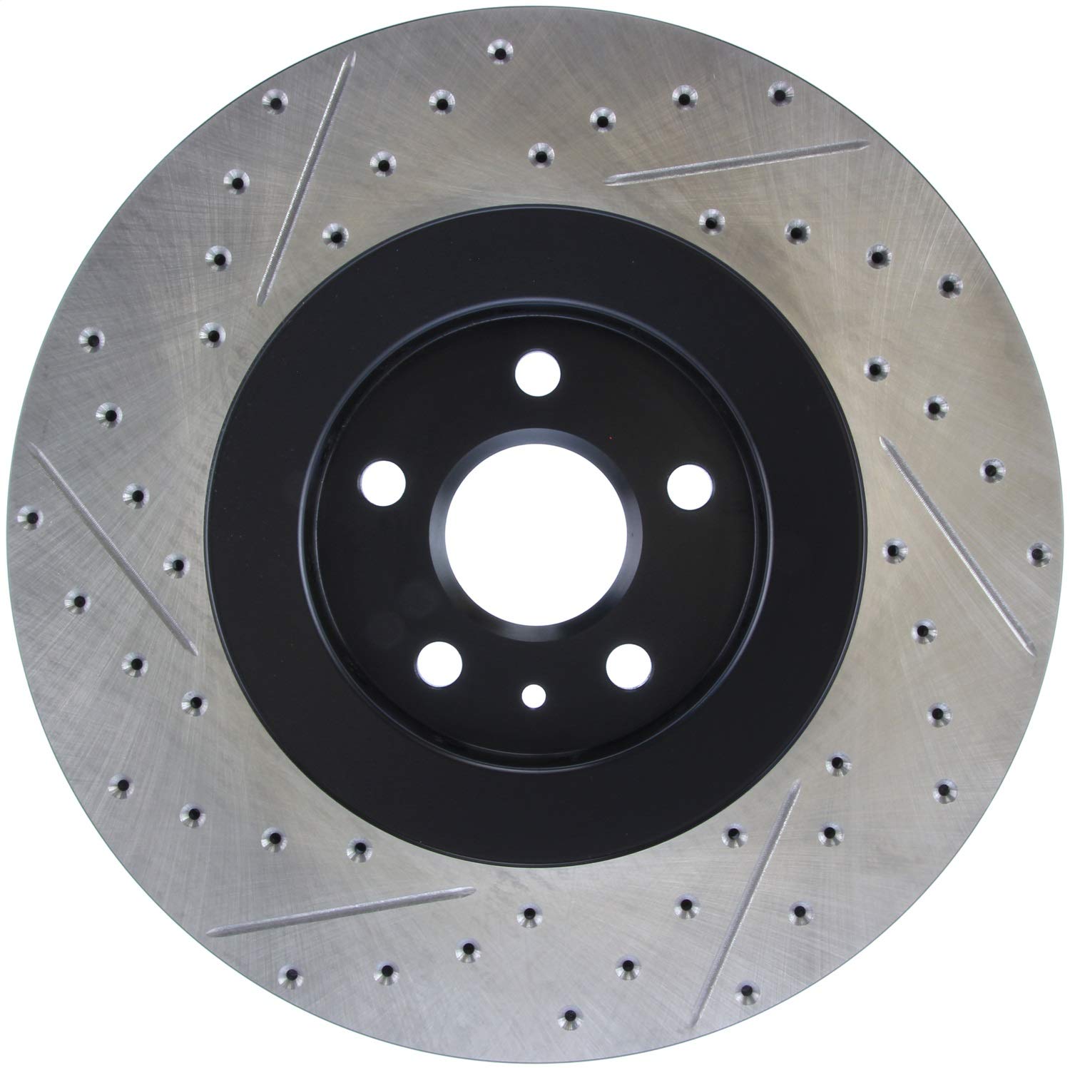 Front Left StopTech 127.62128L Automotive Replacement Drilled and Slotted Disc Brake Rotor Fits Select 2009-2015 Cadillac CTS