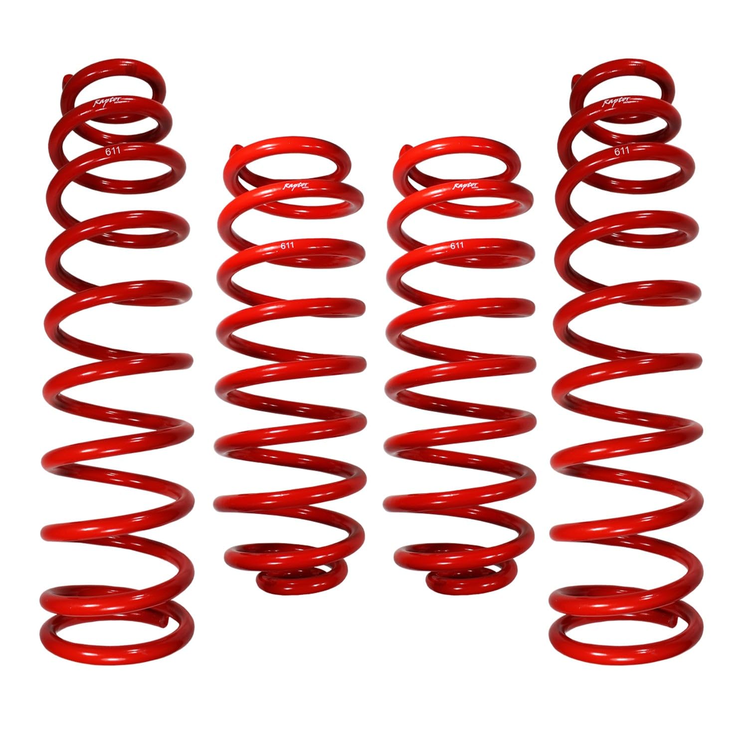 RSO 07-18 Jeep Wrangler JK/JKU 4-Door 170107-404500 Front and Rear Coil Springs Red E-Coated 2.5in Lift