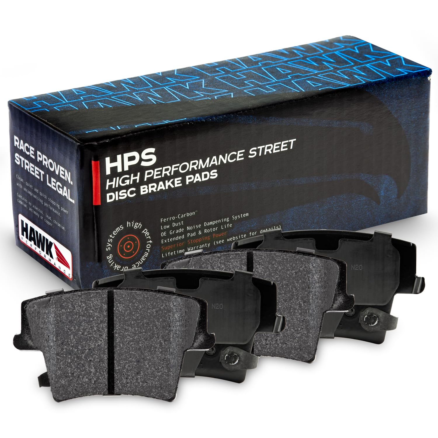 Hawk Performance HPS Performance Street Brake Pads HB508F.675