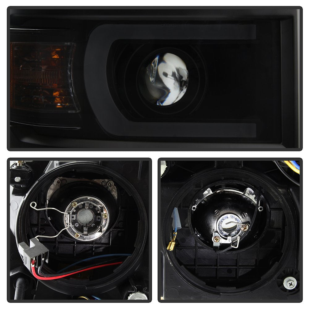 Projector Headlight Xtune PRO-JH-CS14-LBDRL-BSM, 1 Pack