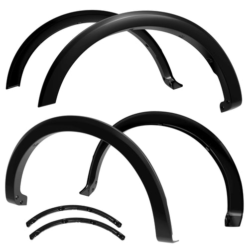 Tyger Auto Fender Flare Black Paintable Compatible with 2021-2023 Ford F-150, Textured Black Paintable Factory Style 4pc | TG-FF6F5008