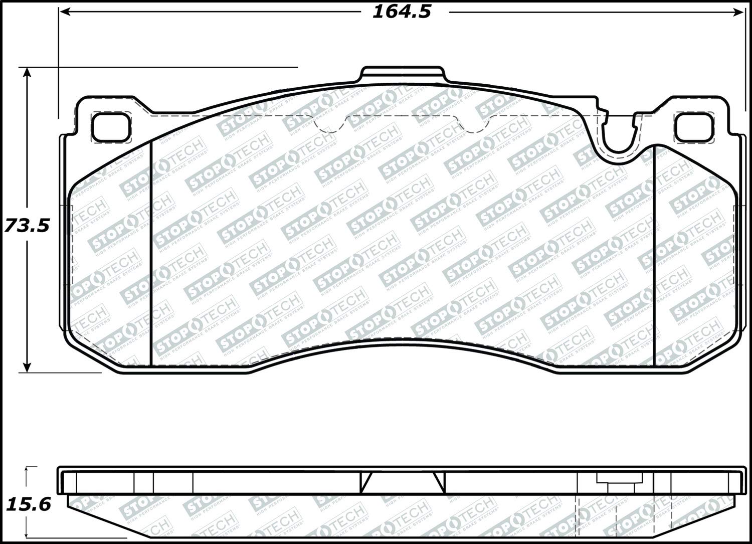 Brake Pads StopTech 305.13710 Street Select with Hardware