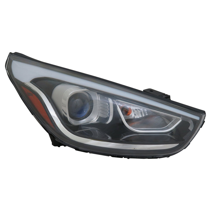 Right TYC Headlight Assembly Compatible with 2014-2015 Hyundai Tucson