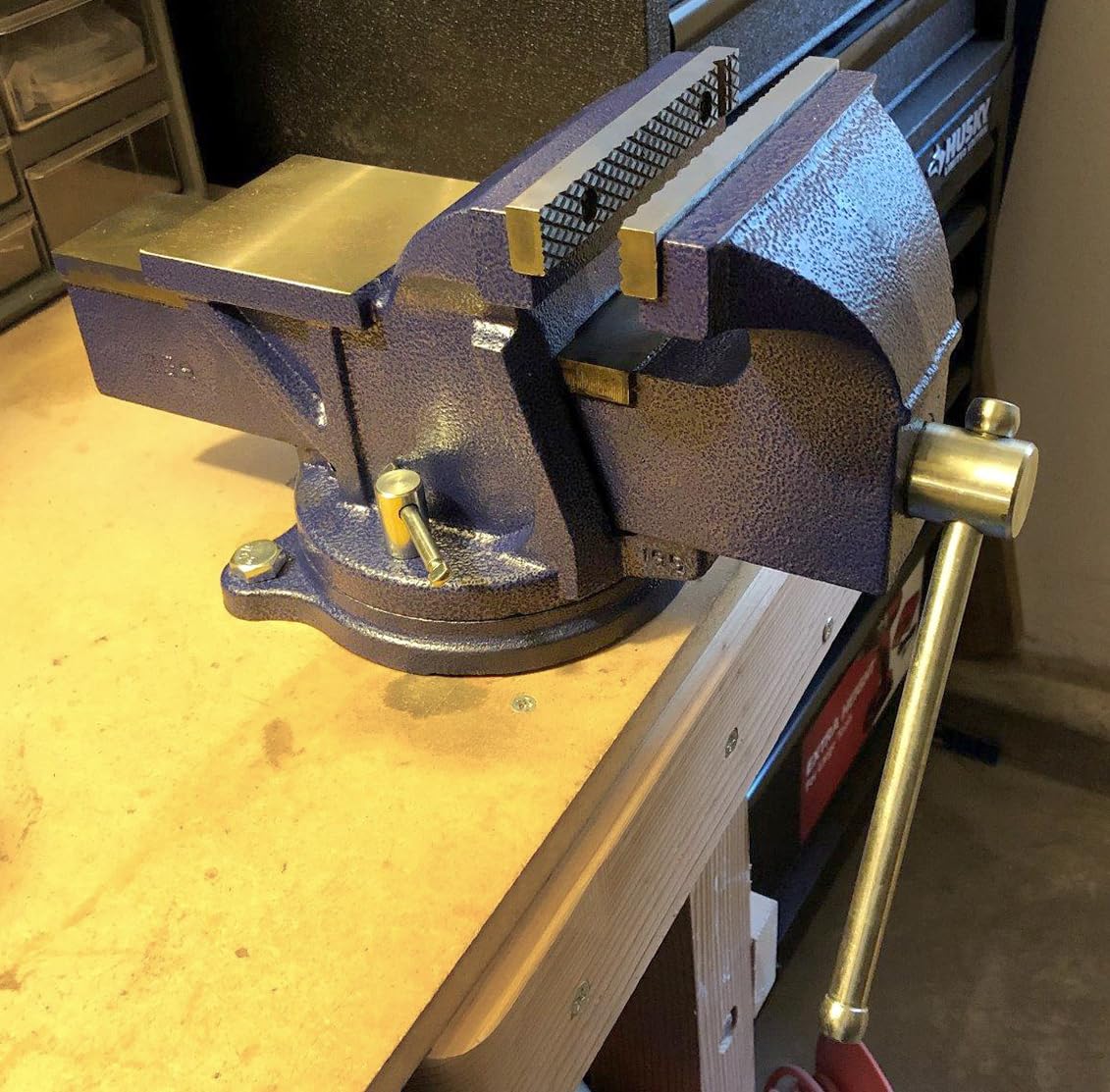 General Purpose Wilton Bench Vise, 6" Jaw Width, 5" Max Jaw Opening, 3" Throat (11106)