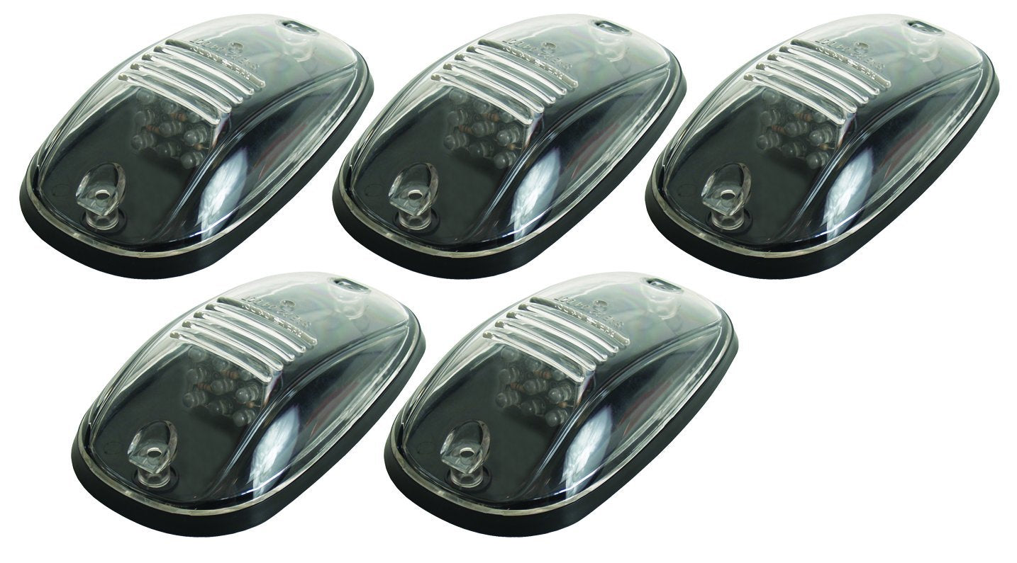 Pacer Performance Hi-Five Clear 20-247C Dodge Style Cab Roof LED Light Kit, (Pack of 5)