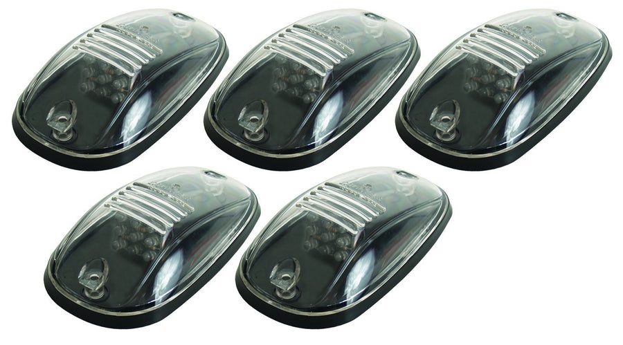 Pacer Performance Hi-Five Clear 20-247C Dodge Style Cab Roof LED Light Kit, (Pack of 5)