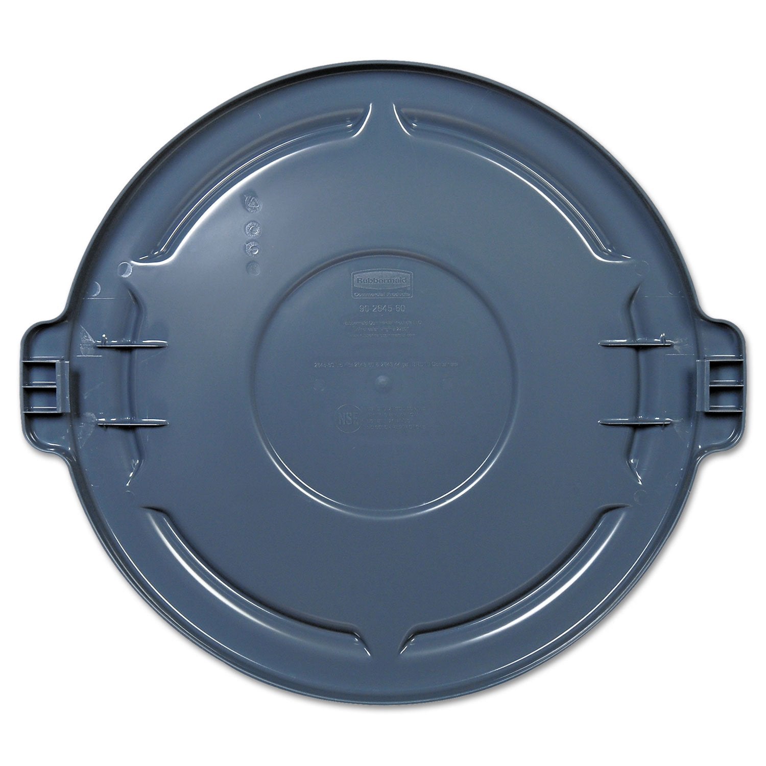 RUB123L Box King Brute Container Flat Lid, 44 gal, 24.25" W x 1.5" H, Gray