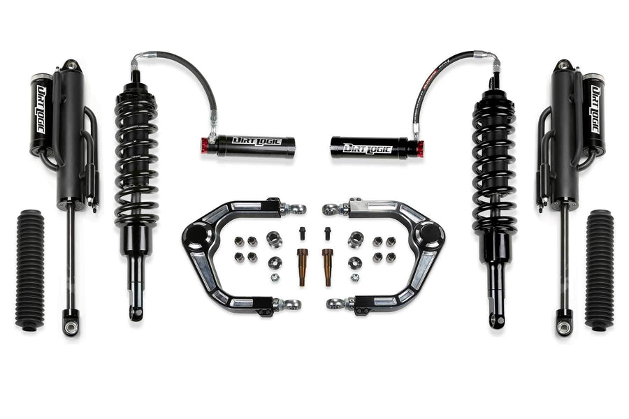 Fabtech Uniball K2343DL Control Arm Lift System 0-2 in. Lift Aluminum Incl. Upper Control Arm Front Dirt Logic 3.0 Resi Coilovers And Rear Dirt Logic 3.0 Bypass Shocks Uniball Control Arm Lift System