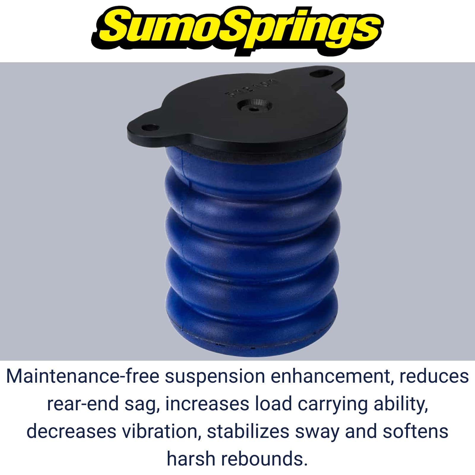 SumoSprings Rear for Jeep Cherokee XJ | SuperSprings SSR-402-40 | Left/Right Pair | 1000 (lb) Capacity at 50% Compression | Made in the USA, Blue