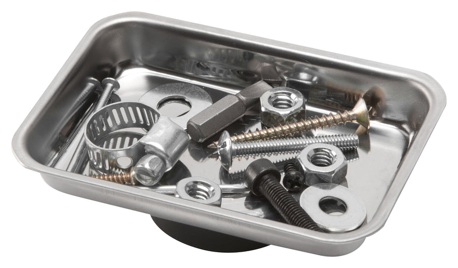 2 Magnetic Trays Performance Tool 1959 with Rubber Coated Magnets, 2.5'' x 3.75'' for Securely Holding Small Metal Parts on Delicate Surfaces