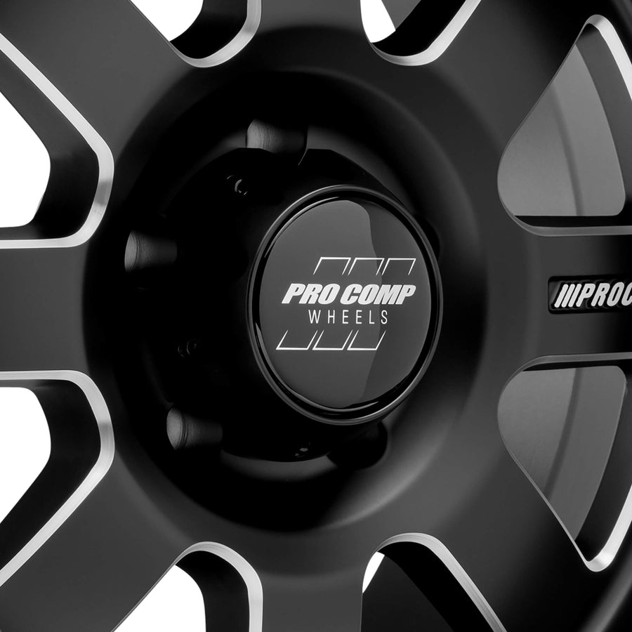 Series 73 PRO COMP WHEELS Satin Black Milled (17x9 / 5x5 / -6mm)