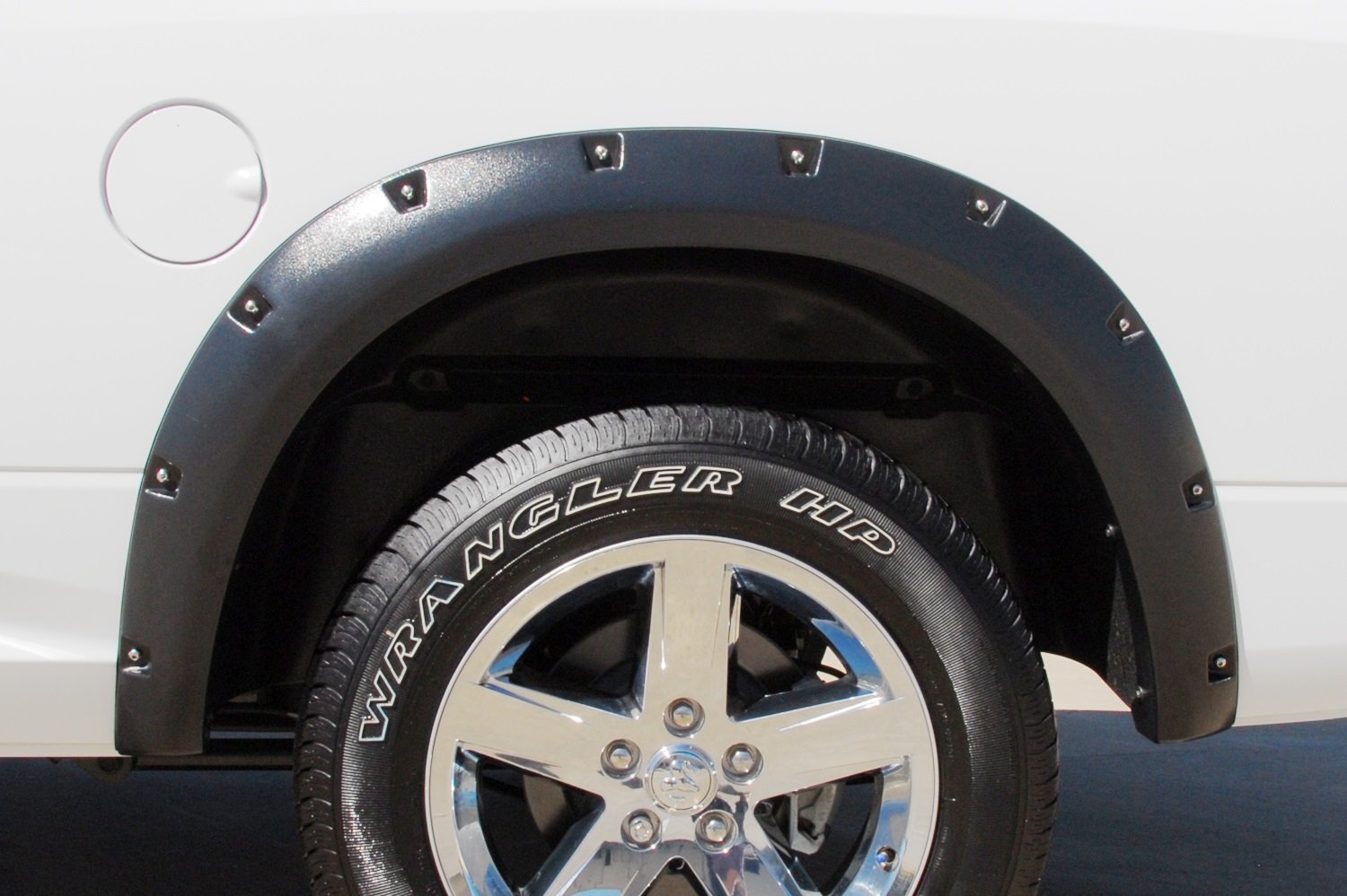 Lund Elite Series RX205SB Black Rivet Style Standard Rear Fender Flare - 2 Piece