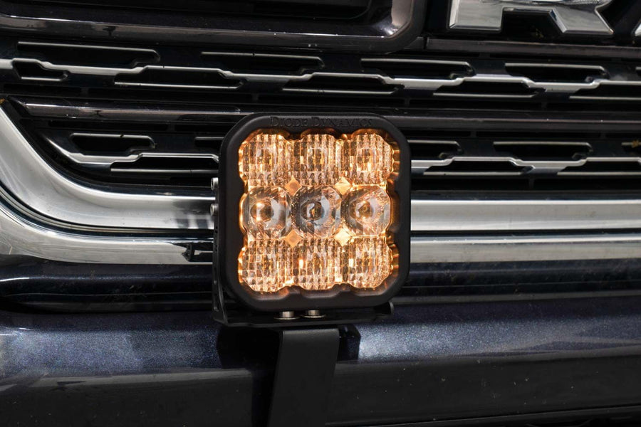 SS5 Bumper LED Pod Light Kit - Diode Dynamics for 2019-Present Ram, Pro Yellow Combo