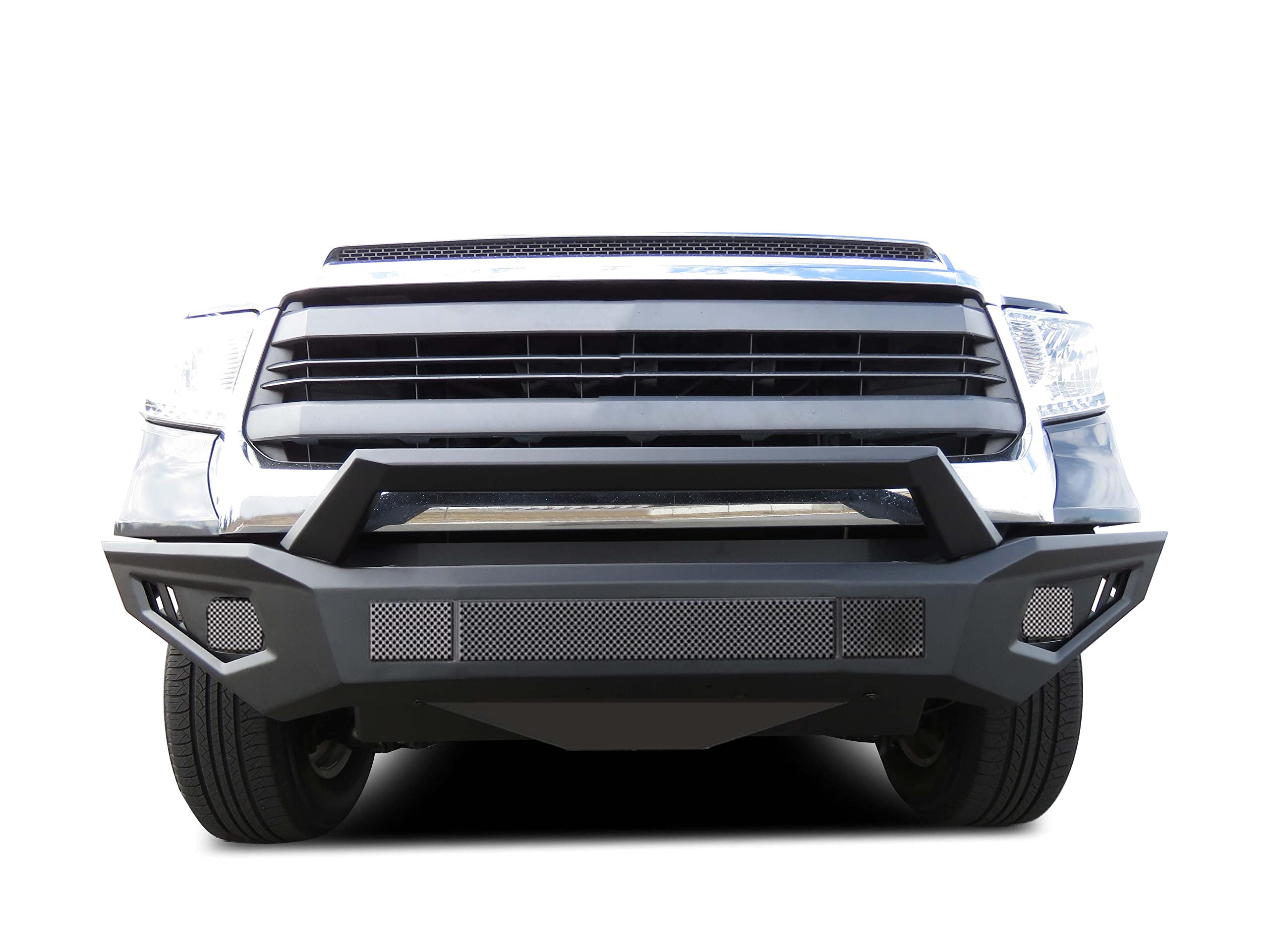Armour II Heavy Duty Black Horse Front Bumper Matte Black Compatible with 2014-2021 Toyota Tundra-AFB-TU19