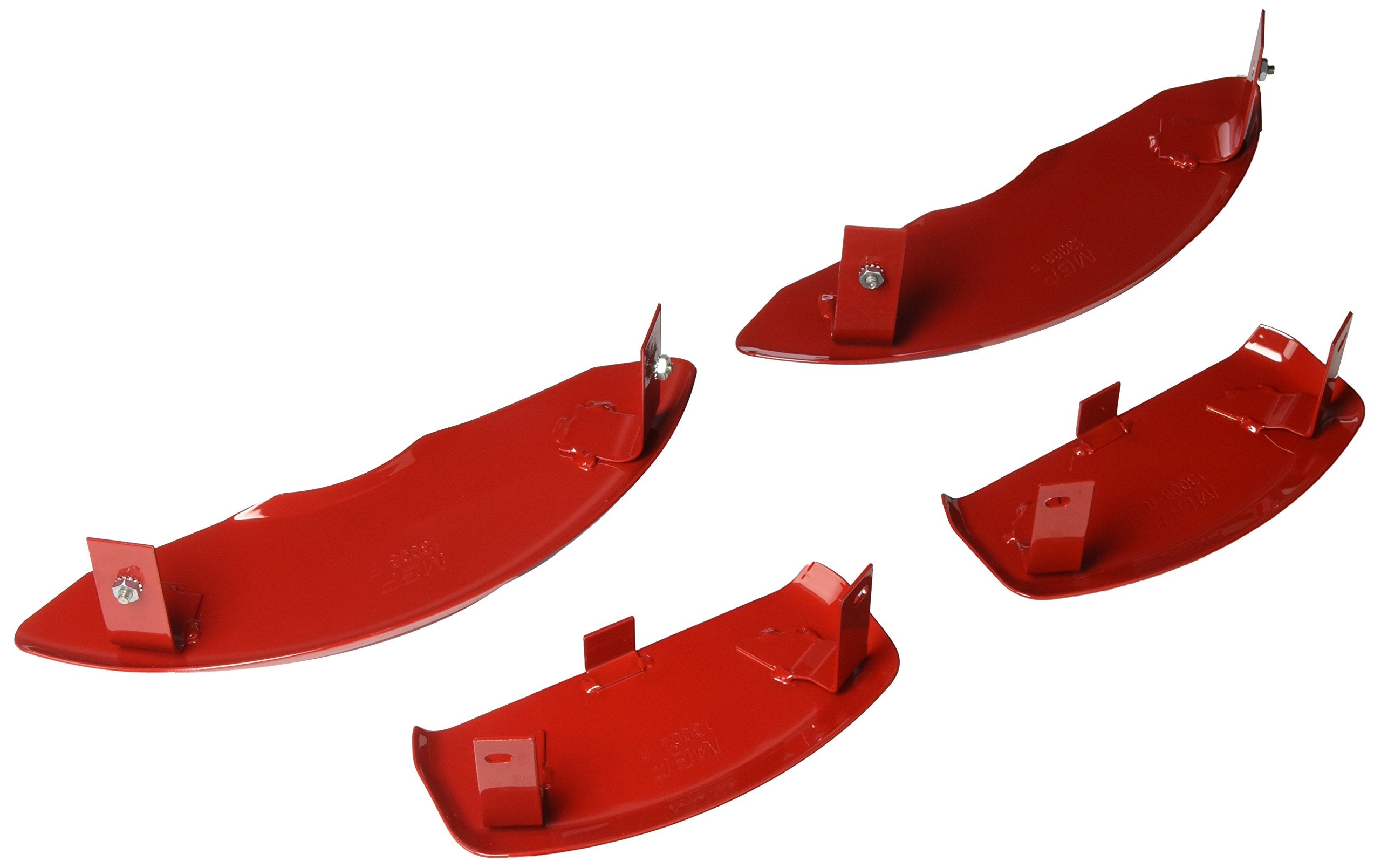 Brake Caliper Covers MGP - 2005-2013 Chevrolet Corvette - Front and Rear Set - Corvette Logo – Red