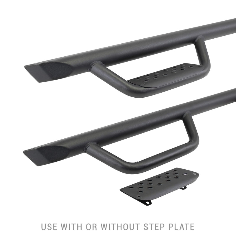 Dominator Xtreme D2 Sidestep & Brackets Go Rhino | Mild Steel, Textured Black | D224516T | Fits 2020-2023 Jeep Gladiator, 4-Door