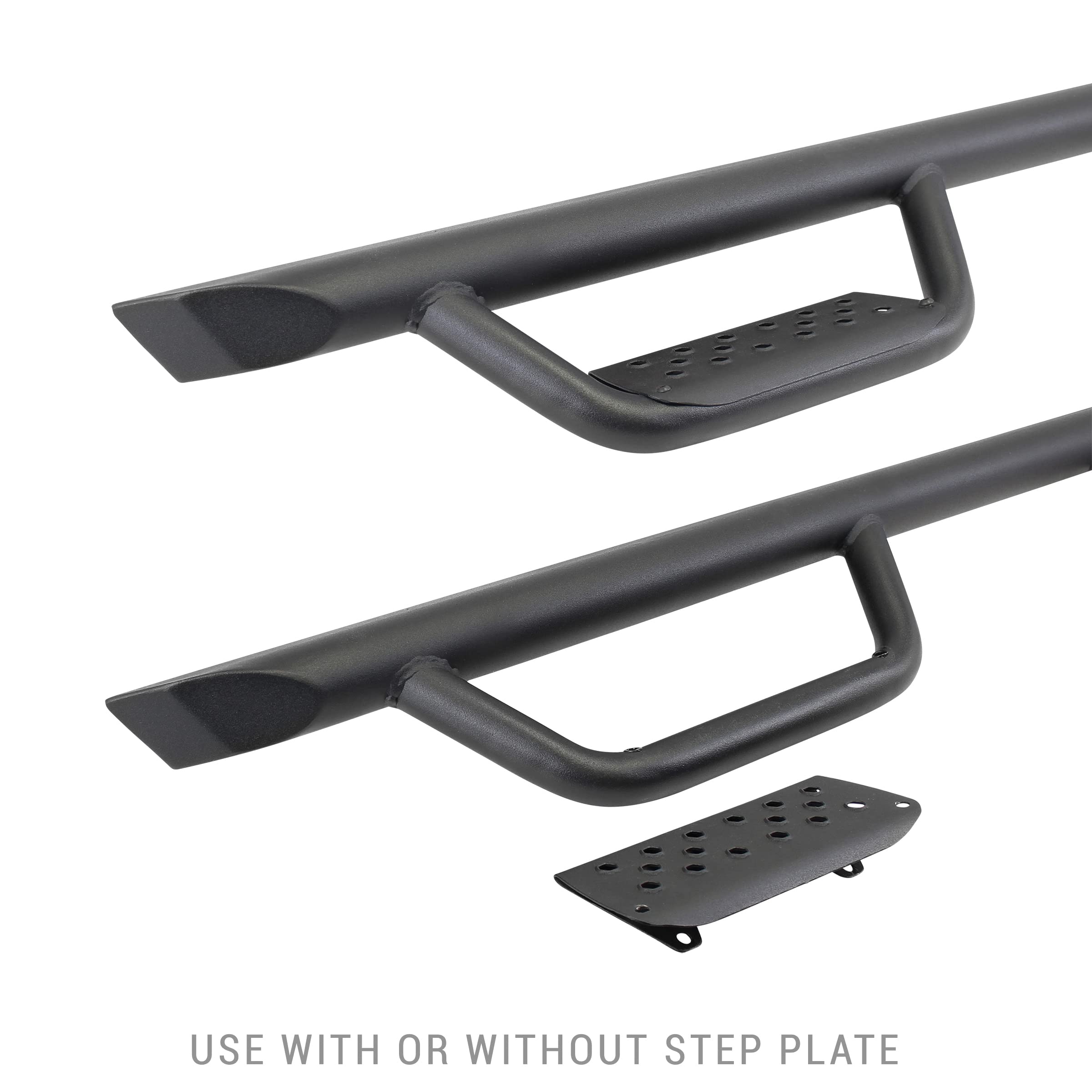 Dominator Xtreme D2 Sidestep & Brackets Go Rhino | Mild Steel, Textured Black | D224926T | Fits 2007-2018 Jeep Wrangler JK, 2-Door